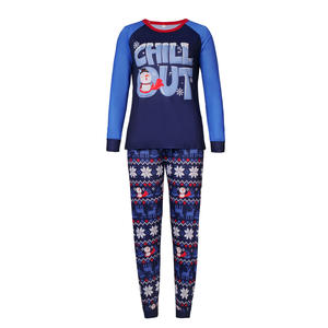 Новинка, одинаковые Семейные пижамы, рождественские пижамы с принтом в виде букв, футболка с длинным рукавом и нижняя одежда для дома - Product Image 5