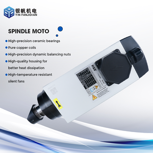 Chất lượng cao hqd 4.5kW 380V động cơ trục chính với mặt bích làm mát bằng không khí máy công cụ cho xây dựng <span class=keywords><strong>CNC</strong></span> trục chính - Product Image 1