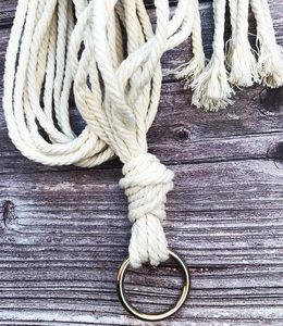 4 Pièces En Macramé Cintres Intérieur Extérieur Jardinière <span class=keywords><strong>Suspendue</strong></span> Panier Coton <span class=keywords><strong>Corde</strong></span> 41 Pouces Suspendus Planteur Pot Titulaire Blanc - Product Image 4