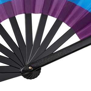 Nouvelles grandes éventails géants imprimés Fierté LGBT Bisexuel Transgenre, éventails de Kung Fu à effet craquelé - Product Image 5
