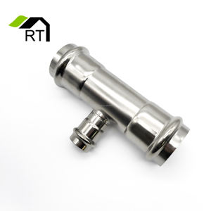 נירוסטה 304/316l dvgw v-פרופיל אינסטלציה הפחתת טי dn15/20/25/32/40 - Product Image 5