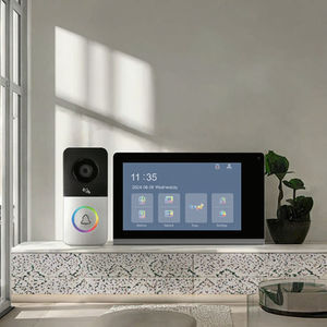 Tuya <span class=keywords><strong>SmartLife</strong></span> 7 pouces Wi-Fi LCD Mini judas sonnette caméra moniteur 3MP étanche PIR Vision nocturne Installation facile porte - Product Image 1