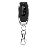 Télécommande sans fil RF 2 touches à code d'apprentissage 315 MHz / 433 MHz pour porte de garage, éclairage et porte électrique - Modèle populaire