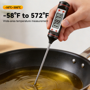 Thermomètre numérique à sonde TP101 avec écran LCD pour cuisine, barbecue et pâtisserie, précision 0,1°C (pile non incluse) - Product Image 6