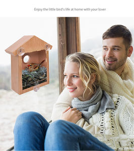 Nouvelle Offre : Mangeoire à Oiseaux Décorative Cubei en ABS et <span class=keywords><strong>PVC</strong></span>, Motif Uni, Écologique, pour Extérieur, Cage Suspendue, Nid pour Petits Oiseaux - Product Image 2