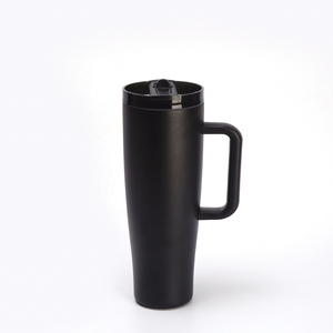 Wholesale Custom Stainless Steel Tumbler with Handle <b>Straw</b> <b>Lid</b> Double Wall Vacuum Insulated Large Travel <b>Cup</b> - Product Image 6