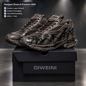 Zapatillas de Diseño de Lujo para Hombre y Mujer, Alta Calidad, Estilo Coffee Graffiti Runner, Nuevas - Product Image 1