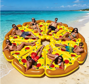 HC-042001 PVC Pizza-Shaped Durable Inflatable Pool Float for Adults-Summer Water Fun - Product Image 2