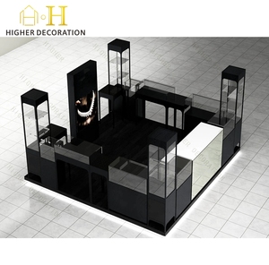 Tùy chỉnh chất lượng cao đồ trang sức <span class=keywords><strong>kiosk</strong></span> cho Mall kính hiển thị truy cập với ánh sáng LED - Product Image 2