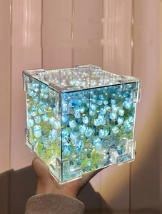 Lámparas de Mesa con Forma de Tulipán Hechas a Mano, Espejos Decorativos para Dormitorio, Adornos, Regalos de Cumpleaños para Iluminación de Fiestas - Product Image 4