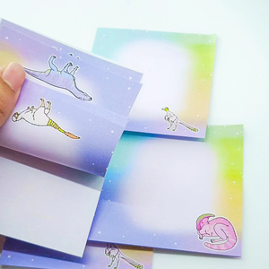 เครื่องเขียนชุดการ์ตูนพิมพ์ลายน่ารักมีกาวในตัวโน้ตที่กำหนดเอง - Product Image 5