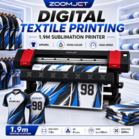 Imprimante à jet d'encre par sublimation de 1,8 m avec double tête DX5 pour toile et peinture à l'huile