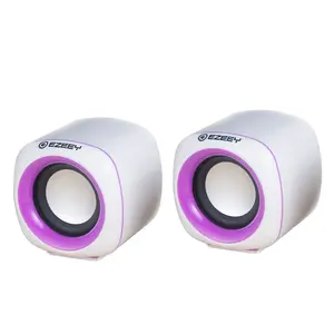 Desktop small speaker USB Wired variety color notebook mini Stereo Sound AUX/USB connected TWS for desktop computer speakers