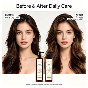 Champú de Jengibre Natural a Base de Hierbas para el Cuidado del Cabello, Anticaspa, Control de Grasa, Limpieza del Cuero Cabelludo, Servicio Personalizado OEM ODM - Product Image 6