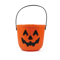 Pot à bonbons d'Halloween, seau de citrouille, ornements en HDPE, couleur personnalisée, logo personnalisable, taille personnalisable, jouets pour enfants, festival