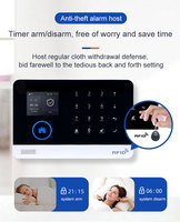 Système d'alarme domestique WiFi 4G ABS avec détecteur de mouvement PIR sans fil Tuya, portée de détection de 10 m, compatible Alexa SOS