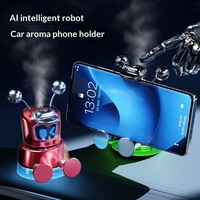 Diffuseur d'arômes pour voiture et support de téléphone portable, purificateur d'air sans eau écologique, entièrement automatique, alimenté par USB-C