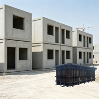 Moule réutilisable pour maison en béton préfabriqué, coffrage pour panneaux muraux de logement préfabriqué pour la construction d'infrastructure