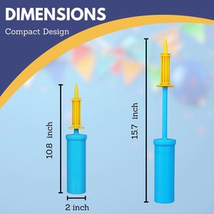 Pompe à <span class=keywords><strong>ballon</strong></span> manuelle à double <span class=keywords><strong>action</strong></span> bidirectionnelle, compresseur d'air portable à double entrée pour ballons - Product Image 2