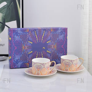 Juego de Tazas y Platos de Espresso de Lujo, Juego de Tazas de Cerámica para Capuchino, Café Marroquí y Té - Product Image 4