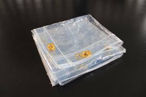 Resistente in <span class=keywords><strong>PVC</strong></span> telone trasparente telone occhielli a prova di intemperie copertura protettiva <span class=keywords><strong>per</strong></span> balcone piante tessuto antipioggia tenda in plastica - Product Image 6