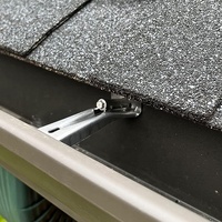 Support de suspension de gouttière à vis rapide caché en aluminium robuste de 6''