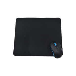 Custom Stitched <b>Edges</b> Black Mousepad Small Size Square Mouse Pad with Non-Slip <b>Rubber</b> Base for Computers Laptop Gaming Office - Product Image 1