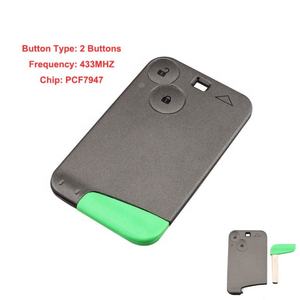 Pour <span class=keywords><strong>Laguna</strong></span> 2001to 2006 Espace Vel-Satis complet 2 boutons 433MHz PCF7947 puce <span class=keywords><strong>carte</strong></span> à puce à distance sans clé - Product Image 3