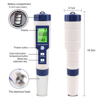 Testeur TDS/EC/température/PH numérique 5 en 1, moniteur numérique de qualité de l'eau