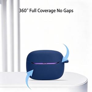 สำหรับ <span class=keywords><strong>JBL</strong></span> TUNE Beam 2หูฟัง TPU กันกระแทกฝาครอบป้องกันกันน้ำสำหรับหูฟัง <span class=keywords><strong>JBL</strong></span> TWS พร้อมตะขอ - Product Image 3