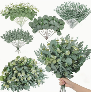 J-251029 neue Art künstliche Pflanze künstliche Eukalyptus blatt grüne Pflanze Apfel blatt für Vase dekorative Blumen anordnung - Product Image 6