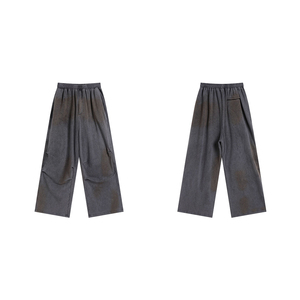 Pantalones Anchos de Corte Holgado KingSen 100% Algodón con Lavado Vintage para Hombre, OEM, Estilo Casual Urbano, Cintura Elástica, con Bolsillos - Product Image 5