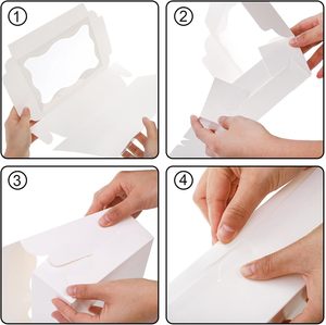 <strong>White</strong> <strong>Chocolate</strong> Strawberry <strong>Boxes</strong> Rectangular 12.5x5.5x2.5 Clear Window Top Easy Assembly Eco-Friendly Recyclable Bakery Sugar - Product Image 4