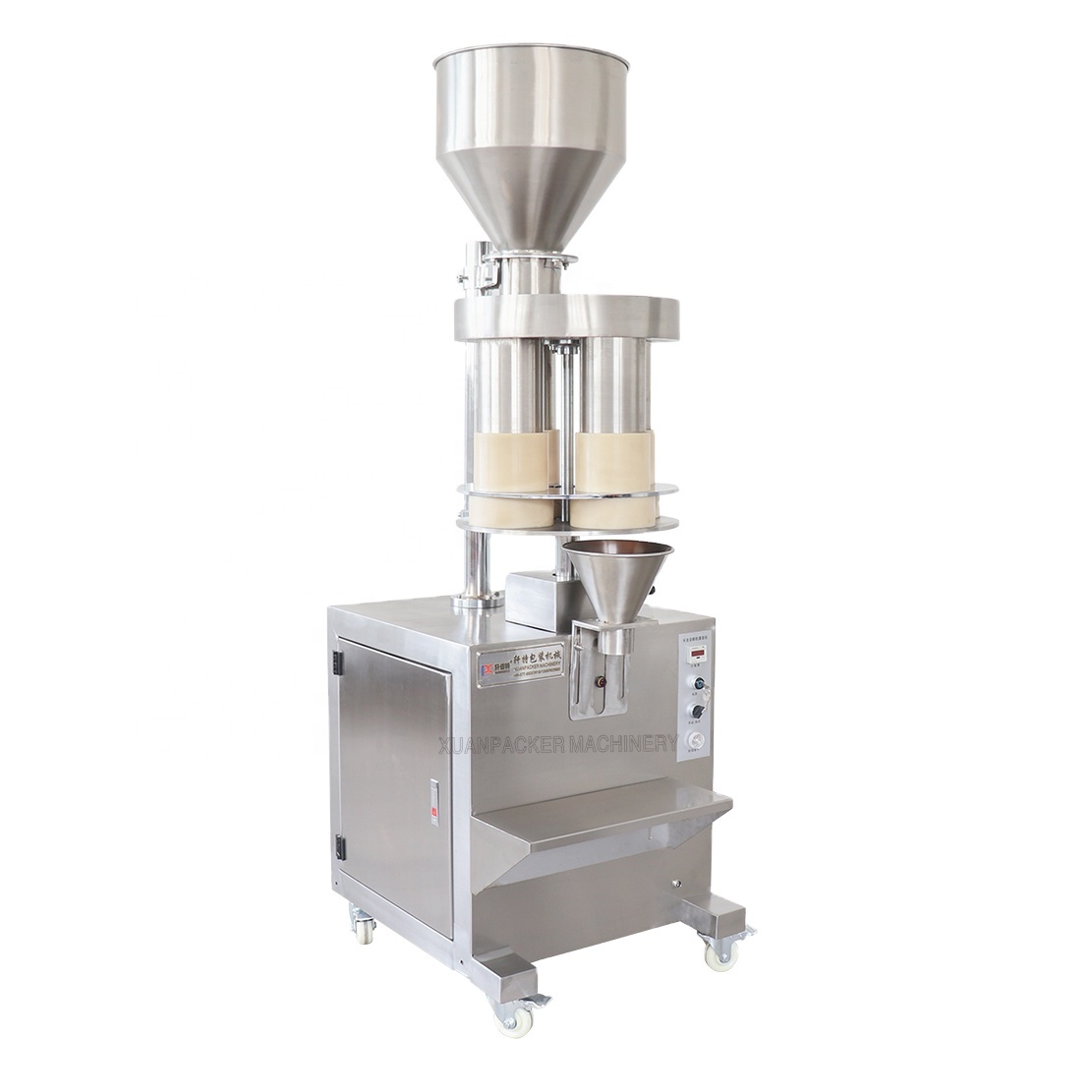 Полу-автоматический Высокоточный рисовый орех зерно семена бобы удобрение гранулы упаковочная машина