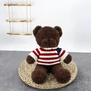 Shengye disesuaikan membuat ukuran besar boneka beruang mainan mewah lembut dasi kupu-kupu T-shirt Logo cetak pernikahan boneka beruang Teddy mainan beruang Teddy - Product Image 1