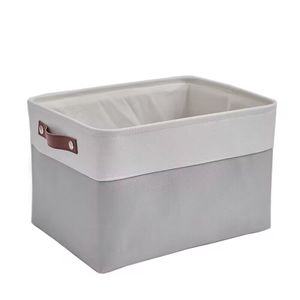 Canvas Jeans Collection Box Home Storage Organization Bin Bucket Foldable Kids Baby Cloth Storage Basket