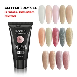 Muestras Gratis de Uñas Postizas Gruesas de Cobertura Completa, Extensión de Uñas de Marca Privada, Acrílico para Uñas, <span class=keywords><strong>Gel</strong></span> UV, Purpurina, Polygel - Product Image 1