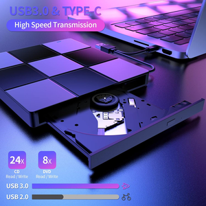 Phong cách mới bên ngoài 7 trong 1 USB Ultra Slim xách tay <span class=keywords><strong>CD</strong></span> DVD <span class=keywords><strong>Player</strong></span> Burner <span class=keywords><strong>CD</strong></span> Rom bên ngoài DVD Drive cho máy tính xách tay Máy tính để bàn PC - Product Image 4