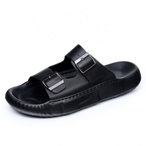 Sandales d'extérieur luxueuses en faux daim à bout ouvert pour hommes, haut de gamme, antidérapantes, légères, durables et respirantes - Product Image 6