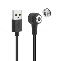 Cable de Alimentación Magnético Circular de 2 Pines en Ángulo Recto HYTEPRO M525, Corriente de Alta Resistencia de 6A para Equipos de Salud y Dispositivos Inteligentes