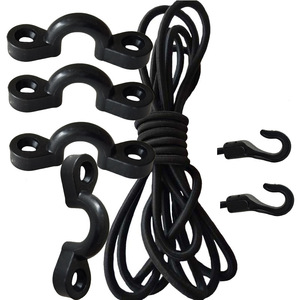 Cordon élastique en nylon de 5 mm avec crochets en C pour le rangement des kayaks et l'utilisation en extérieur - Product Image 2