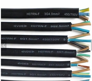 Câble électrique flexible en cuivre pur 450V/750V H07RN-F avec isolation EPR, câble en caoutchouc <span class=keywords><strong>3G4</strong></span> 3G6 3G10 5g35mm, câble d'alimentation - Product Image 4