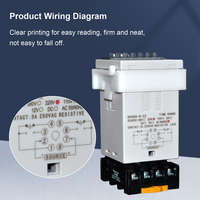 Pengontrol penundaan waktu panel program 24V 220V AC DC digital timer relay industri