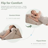 Ensemble de 9 coussins orthopédiques en forme de cale pour lit, idéal pour la récupération post-chirurgicale, positionneurs corporels pour soulager les douleurs dorsales et aux jambes