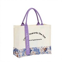 Sac fourre-tout réutilisable en toile laminée pour femme, idéal pour les trajets quotidiens, les courses au supermarché, ou comme cadeau promotionnel.