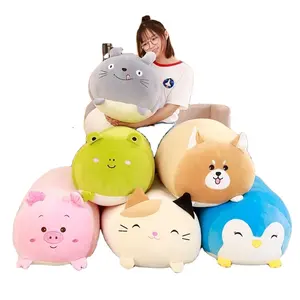30CM सॉफ्ट जानवर कार्टून तकिया तकिया प्यारा वसा कुत्ते बिल्ली Totoro पेंगुइन सुअर मेंढक आलीशान खिलौना भरवां लवली बच्चों जन्मदिन का उपहार