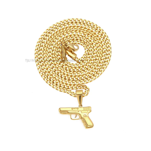 Accesorios: colgante moderno estilo hip-hop, preservación del color al vacío, collar de personalidad para hombre con baño electrolítico. - Product Image 2