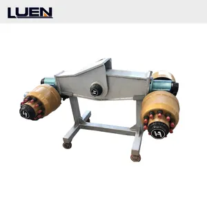 LUEN Brand Low bed trailer AGB Argo bogie suspension T24/24 Chamber capacity 100T width 3000mm Track 860mm