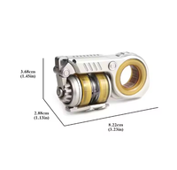 Diapason étourdissant EDC Fidget Spinner Mécanique Cliquet Curseur Push Egg Crisp Sound Décompression Metal Fingertip Toy