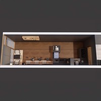 Conception d'intérieur de bar à café de style japonais, personnalisation de comptoir de café, comptoir de caisse, rénovation de la maison avec un design café personnalisé